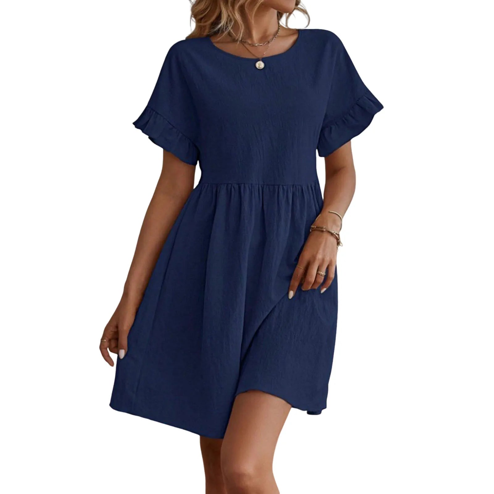 Chic & Breezy A-Line Midi Dress for Women - 2024 Summer Fashion Essential