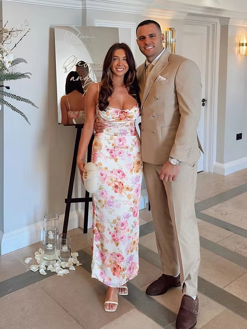 Elegant Floral Print Maxi Dress - Perfect for Summer Weddings & Parties 2023