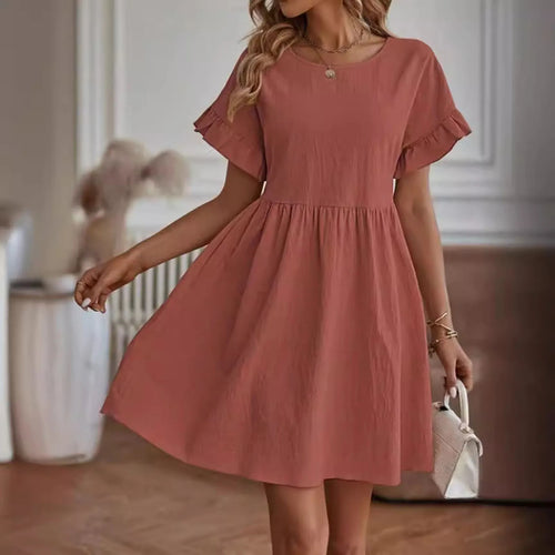 Chic & Breezy A-Line Midi Dress for Women - 2024 Summer Fashion Essential