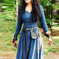 Enchanting Medieval Long Sleeve Maxi Dress - Vintage Fairy Elven Renaissance Gown for Fantasy Events