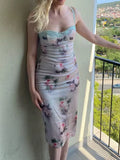 Elegant Floral Print Maxi Dress - Perfect for Summer Weddings & Parties 2023