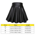 Seductive High Waist Faux Leather Mini Skirt - Versatile for Skating,