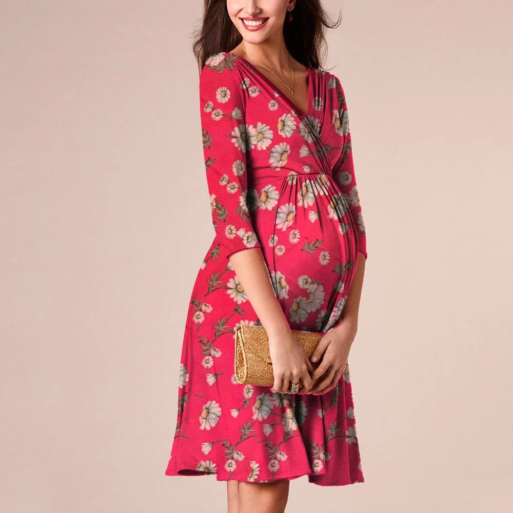 Stylish Summer Nursing Dresses for Pregnant Women - Comfortable