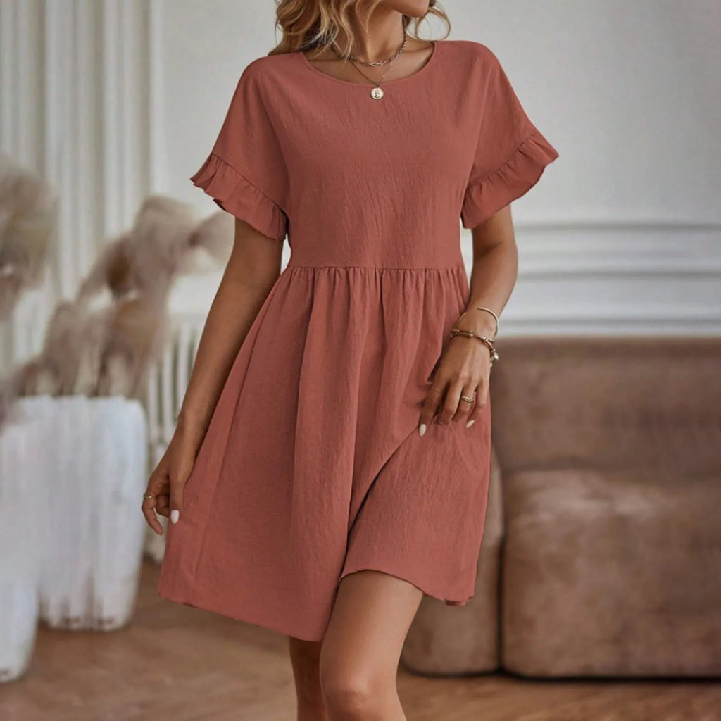 Chic & Breezy A-Line Midi Dress for Women - 2024 Summer Fashion Essential