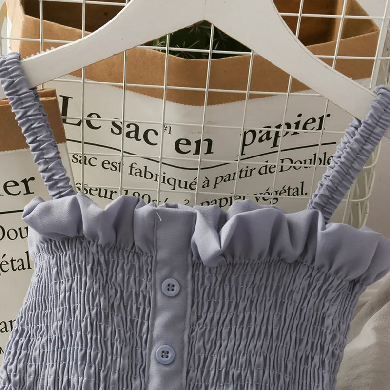 Effortlessly Chic Sleeveless Summer Dress for Women - Off Shoulder Spaghetti Strap, Soft & Breathable, Perfect for Any Occasion